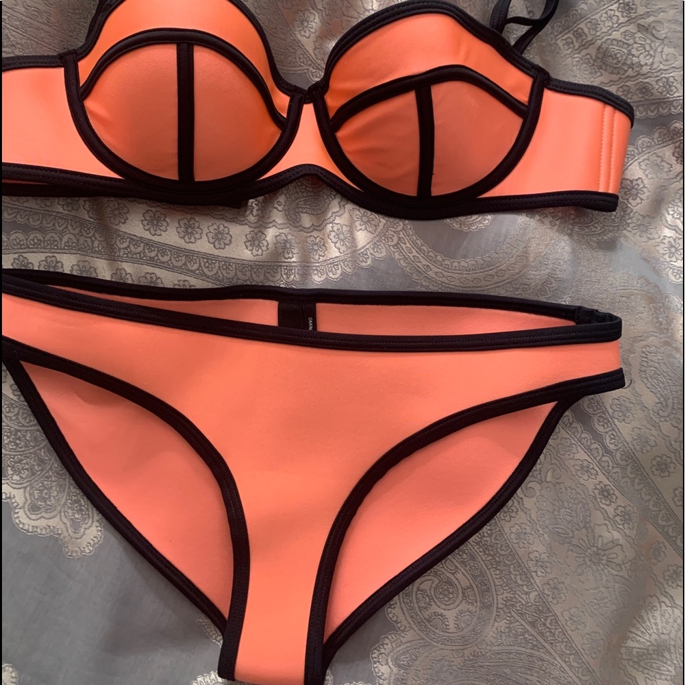 Orange Triangl swim bikini set
